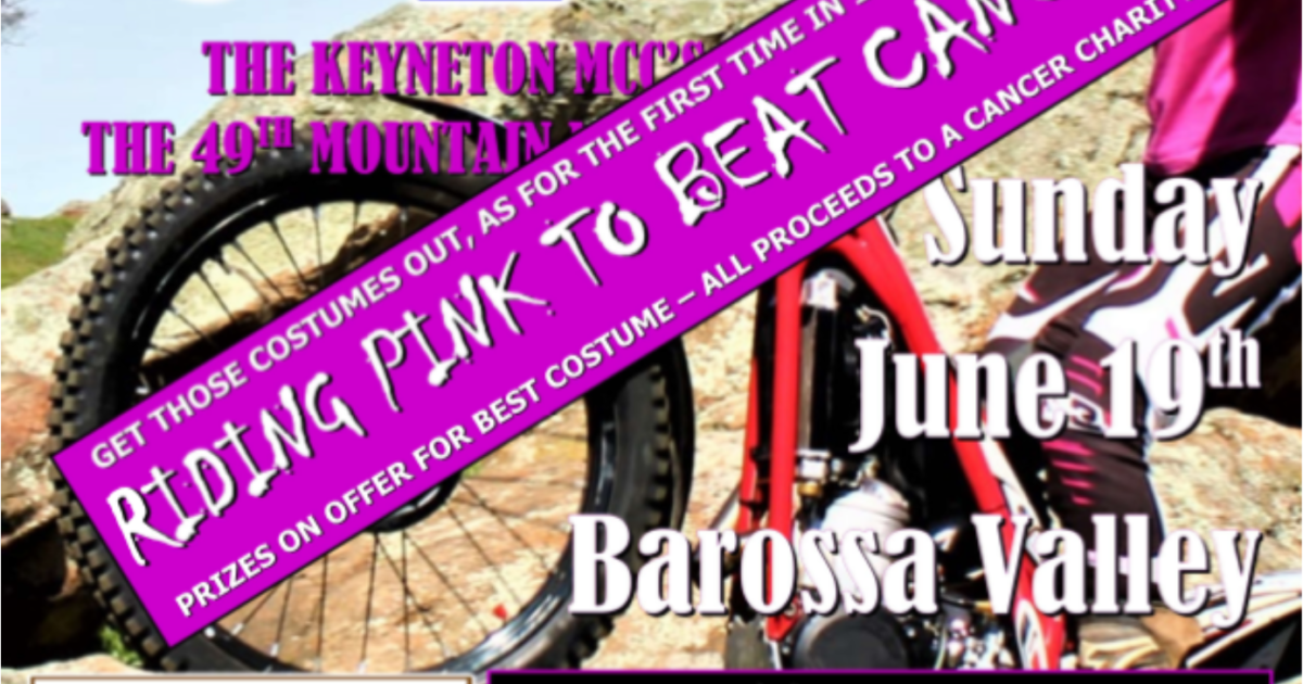 Riding PINK to help beat cancer! ROCKHOPPING SA… Trials Australia
